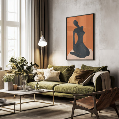 Abstract Nude II - Poster / Art Print - interiör