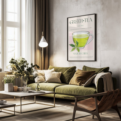 Green Tea - Poster / Art Print - interiör