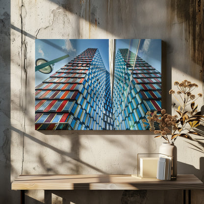 Architectural splash of color - Poster / Art Print - interiör