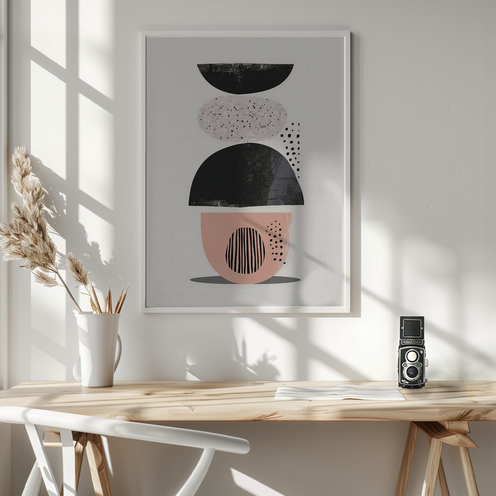 Abstract Minimalist Shapes No 7 - Poster / Art Print - interiör