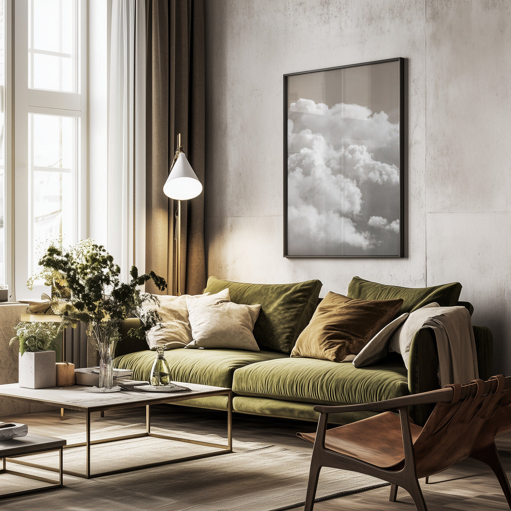 Sandy Clouds - Poster / Art Print - interiör