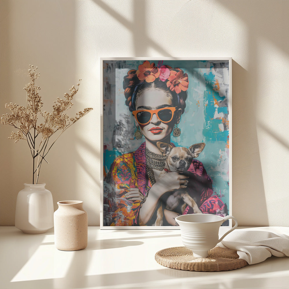 Frida Chihuahua - Poster / Art Print - interiör
