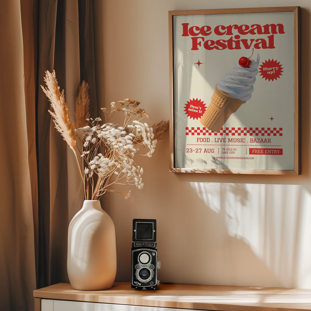 Ice Cream Festival - Poster / Art Print - interiör
