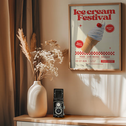 Ice Cream Festival - Poster / Art Print - interiör