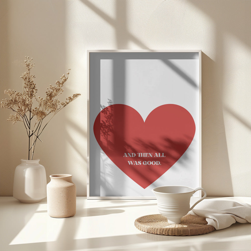 All Good - Poster / Art Print - interiör