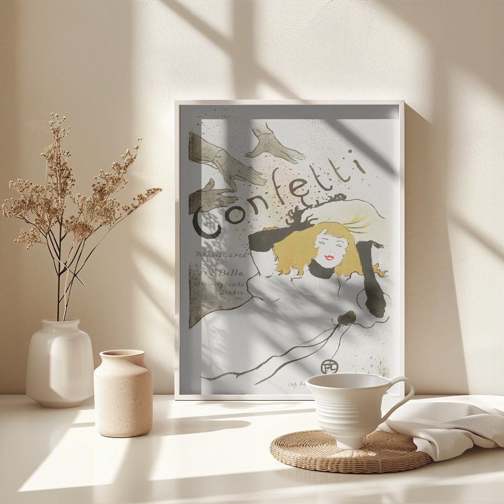 Confetti (1894) - Poster / Art Print - interiör