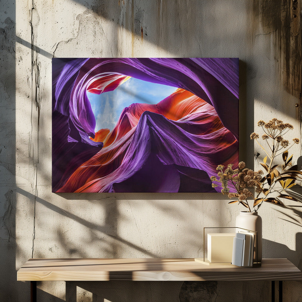 Magical Lower Antelope Canyon - Poster / Art Print - interiör