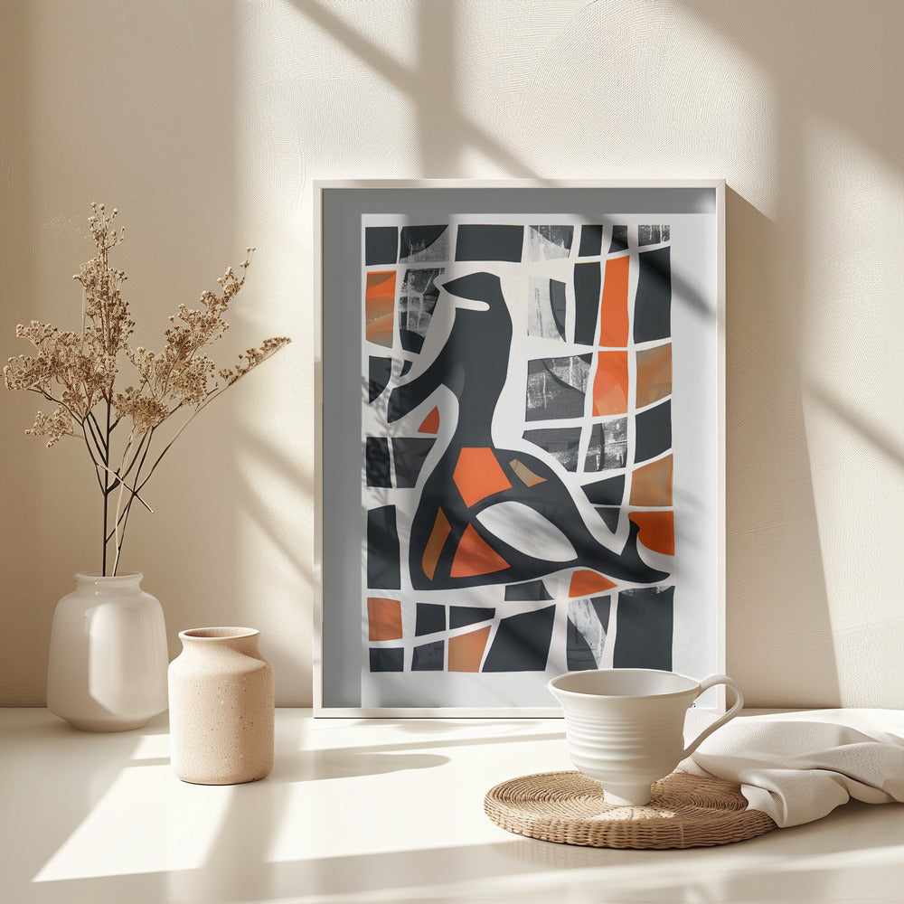 Geometric Aviary - Poster / Art Print - interiör