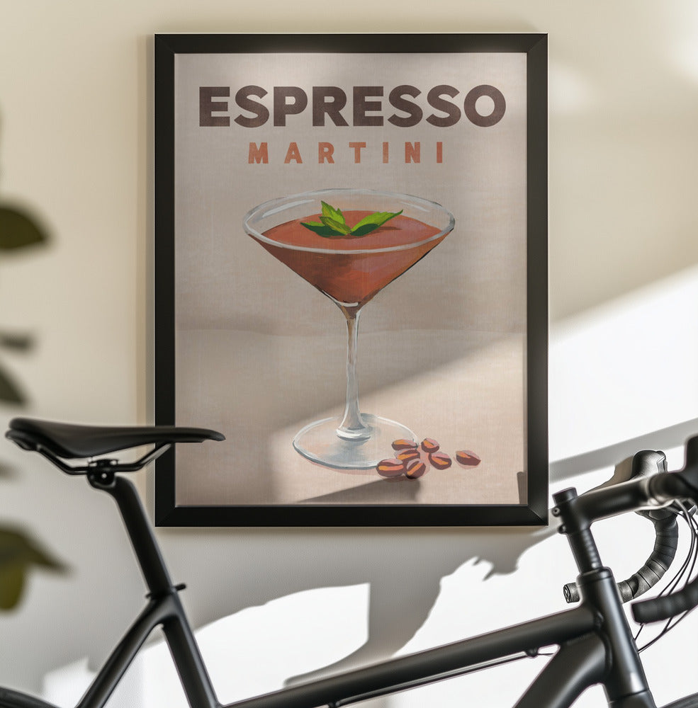 Espresso Martini Cocktail Bar Decor - Poster / Art Print - interiör