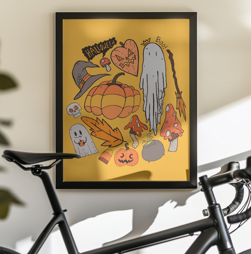 Halloween vibes 2 - Poster / Art Print - interiör
