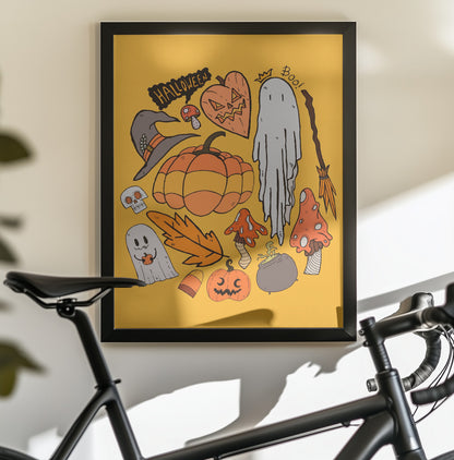 Halloween vibes 2 - Poster / Art Print - interiör