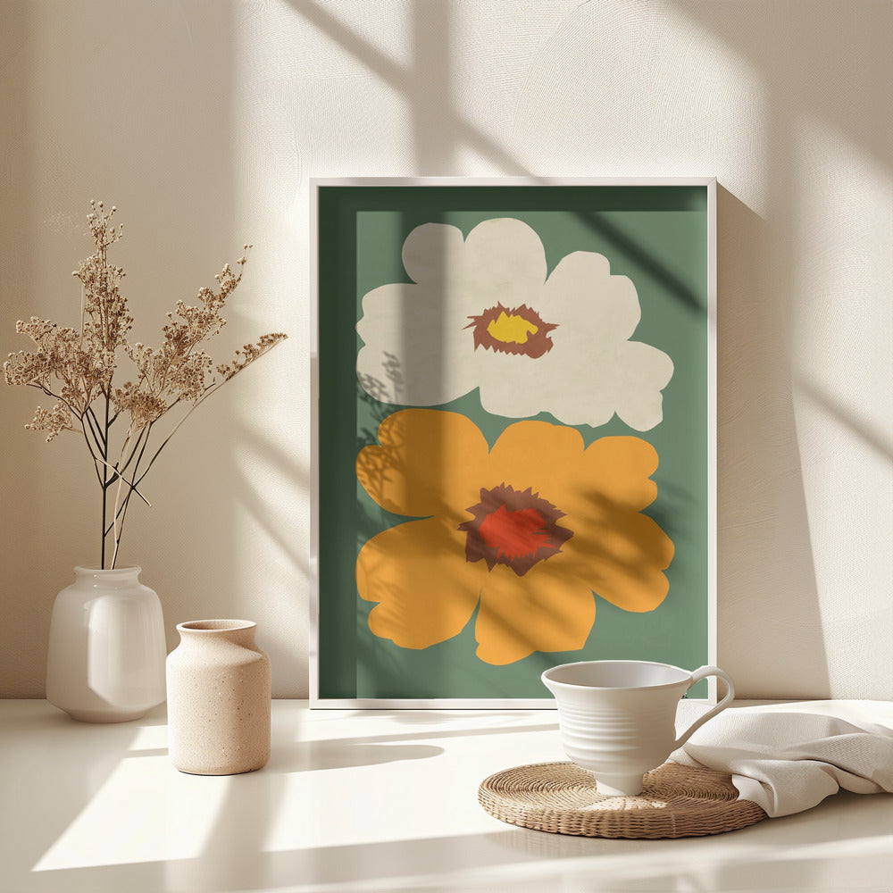 Flower Power 1 - Poster / Art Print - interiör