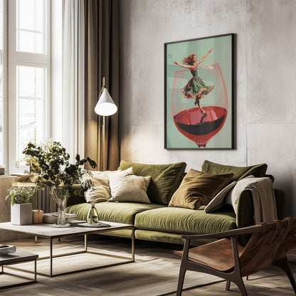 Wine Dance - Poster / Art Print - interiör