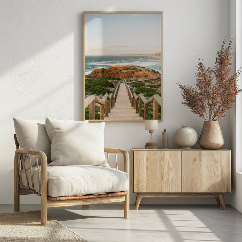 Walkway into the Algarve - Poster / Art Print - interiör