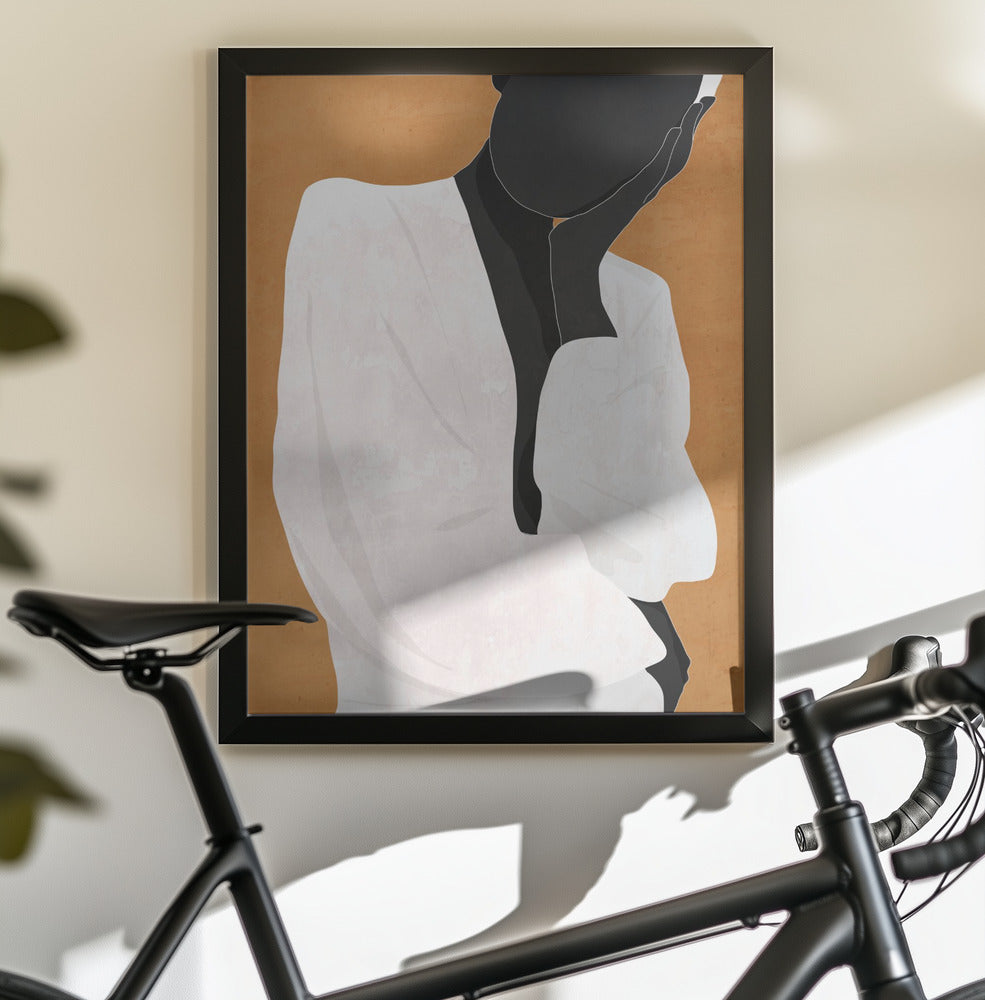 Minimal Art Girl - Poster / Art Print - interiör