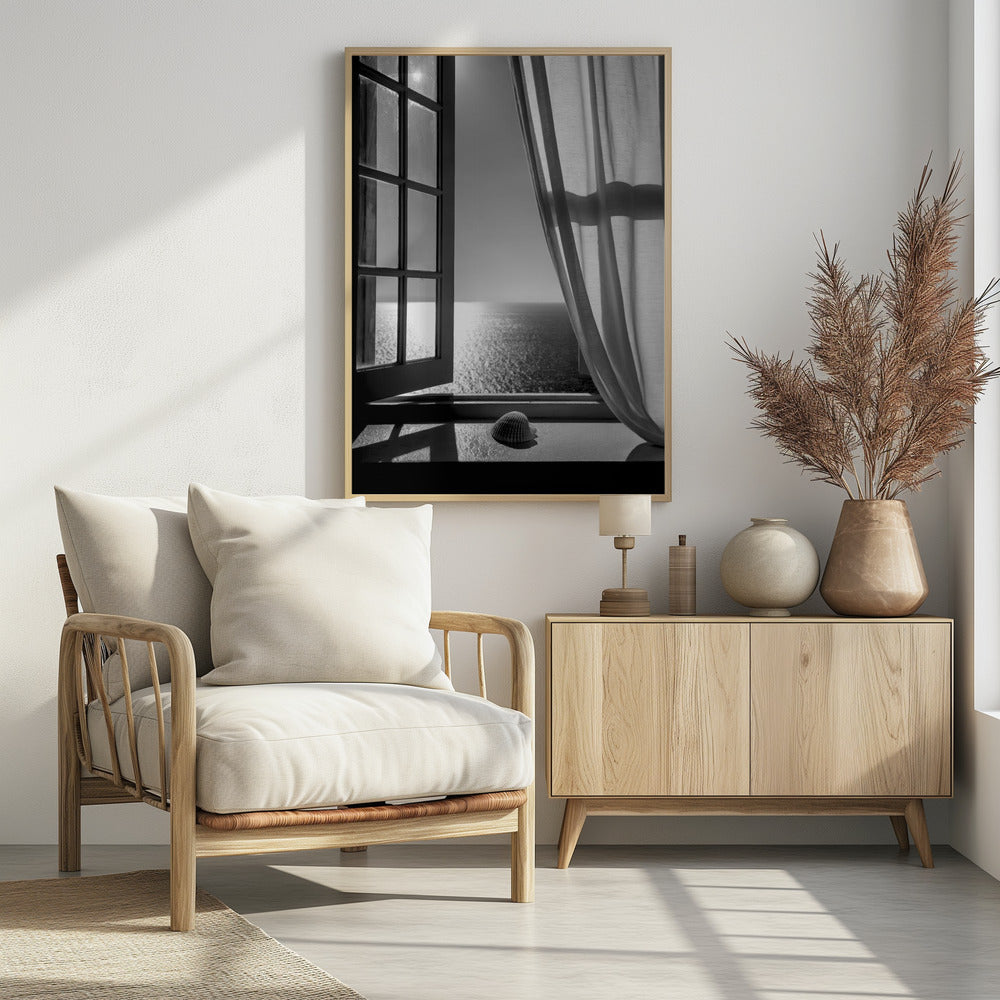 The Seashell In the Window - Poster / Art Print - interiör