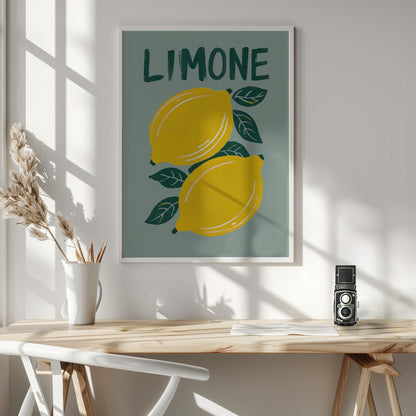 Limone - Poster / Art Print - interiör