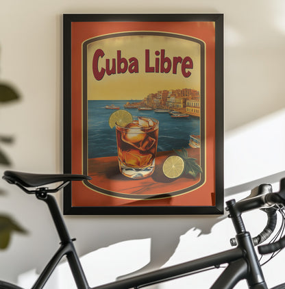 Cuba Libre Vintage Commercial - Poster / Art Print - interiör