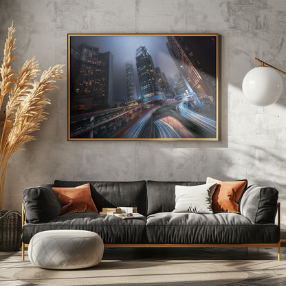 Hong Kong City Lights - Poster / Art Print - interiör