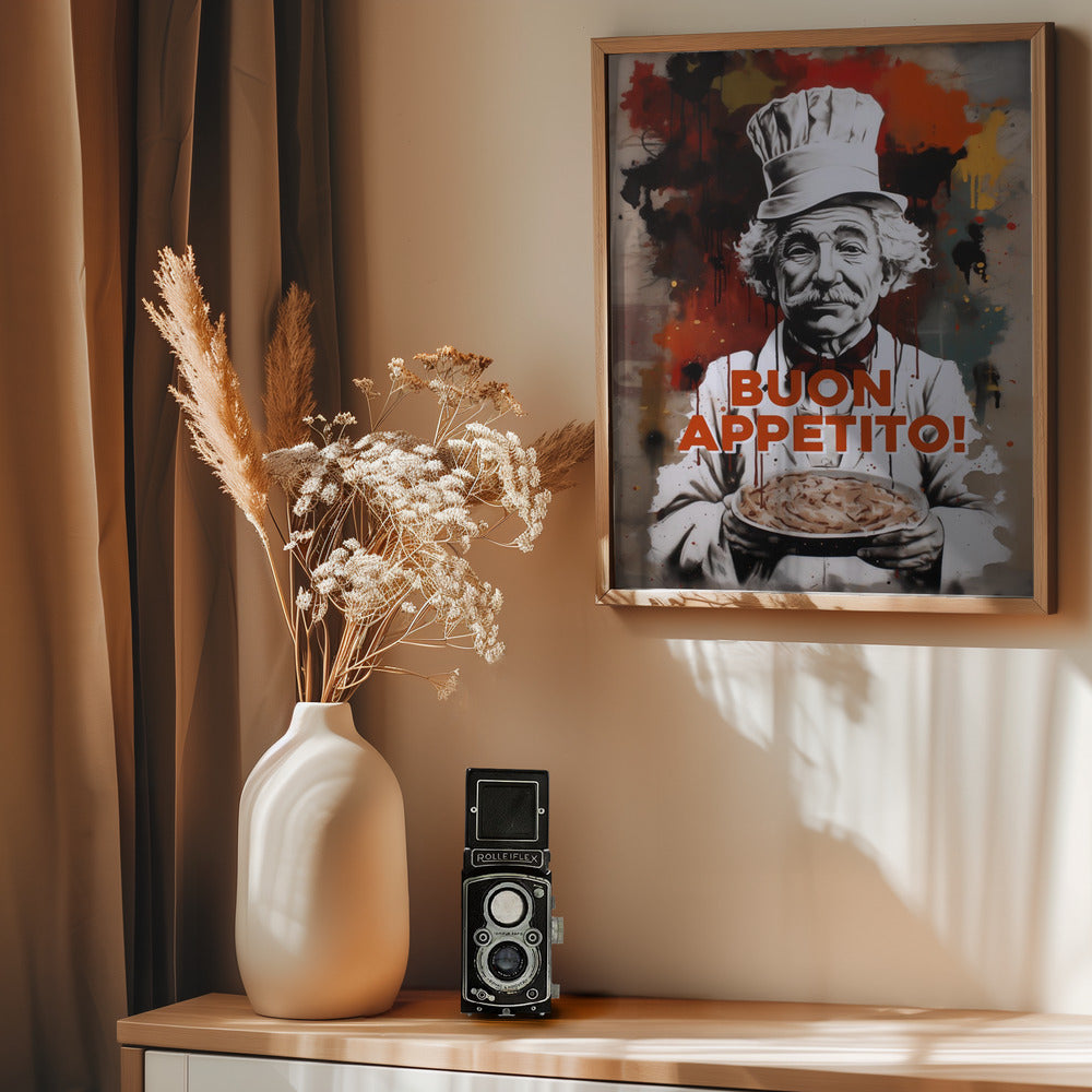 The Pasta Chef - Poster / Art Print - interiör