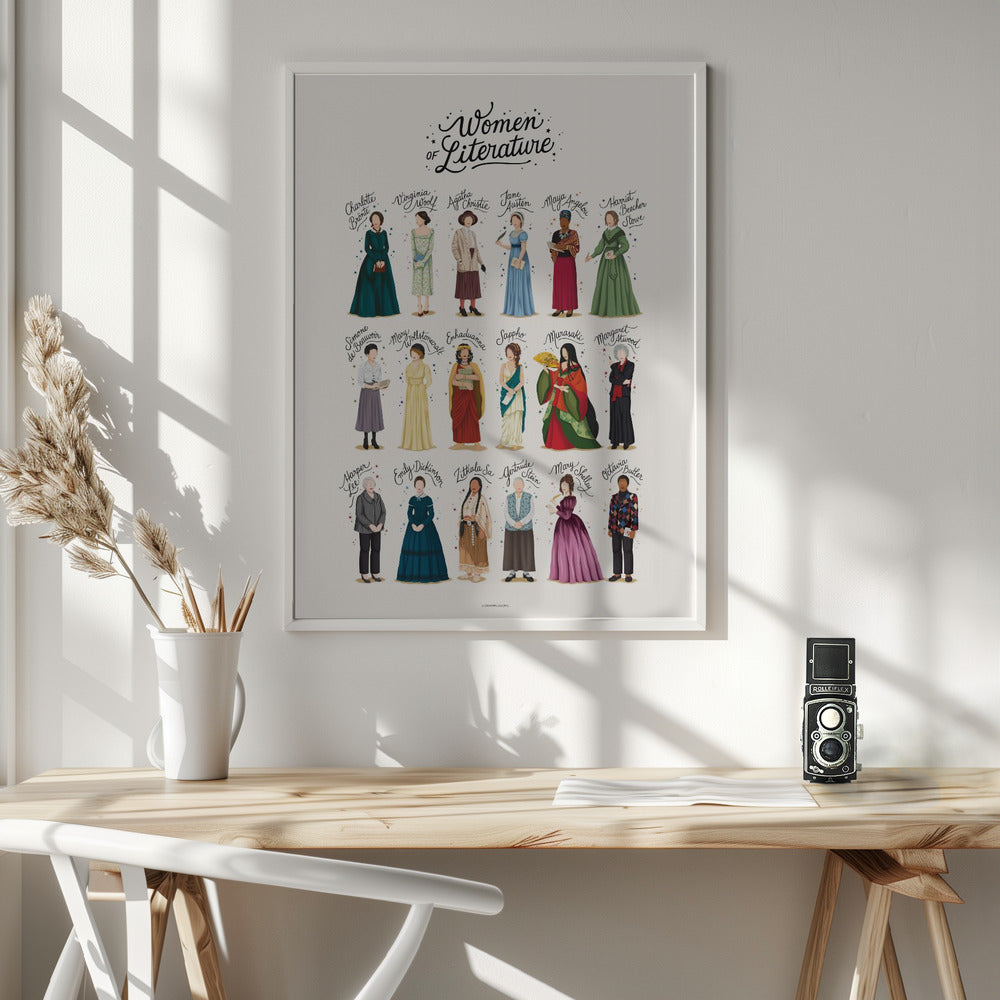 Women of Literature - Poster / Art Print - interiör
