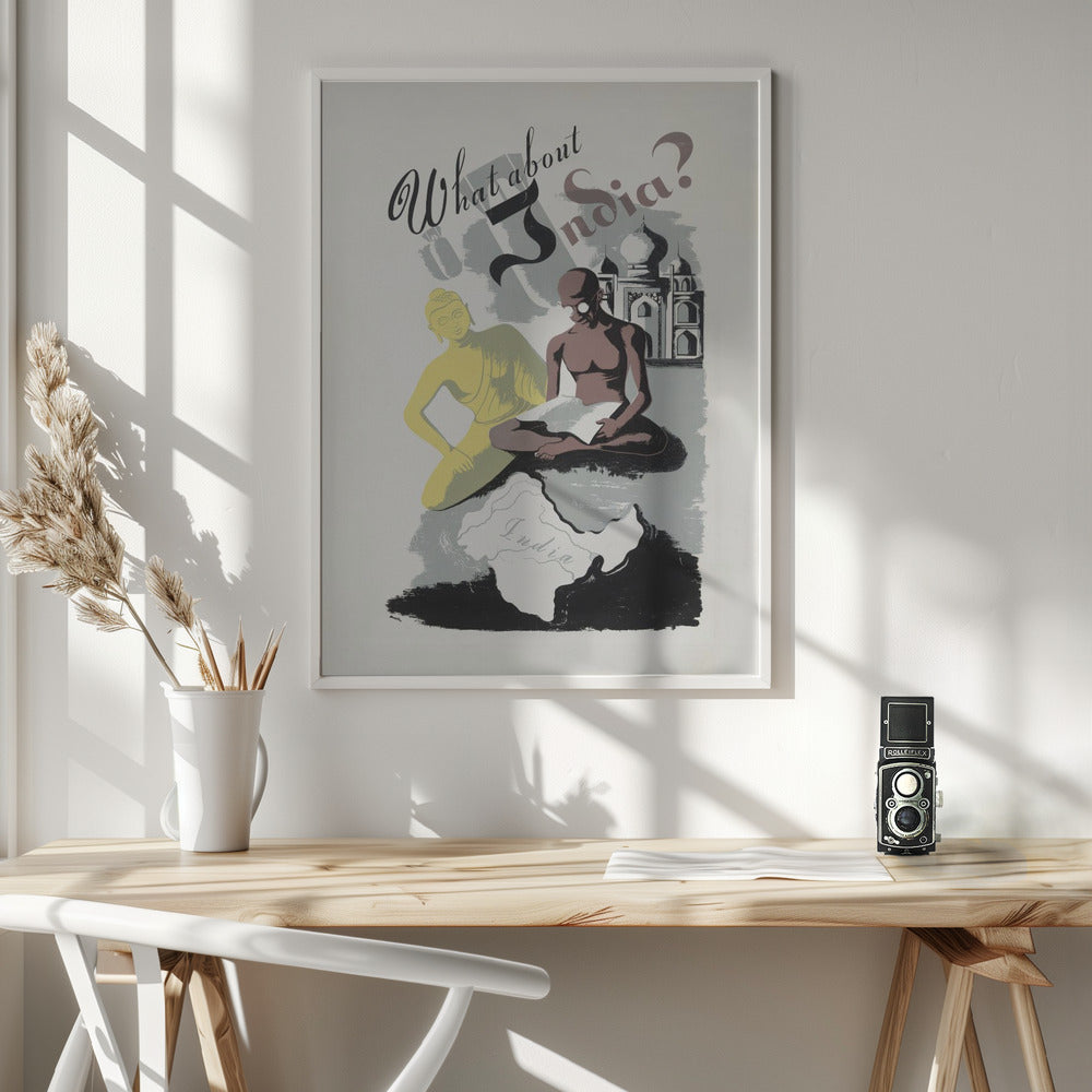 What About India? - Poster / Art Print - interiör