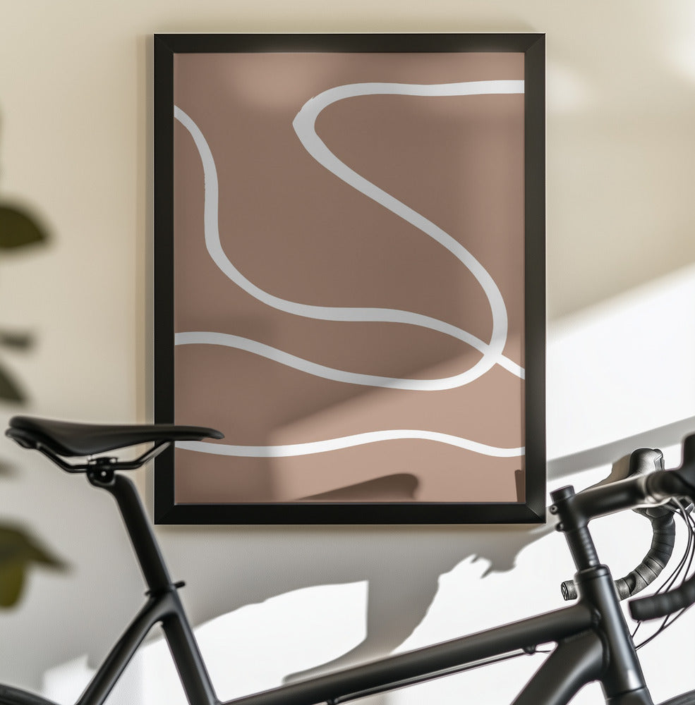 Abstract Mocha - Poster / Art Print - interiör