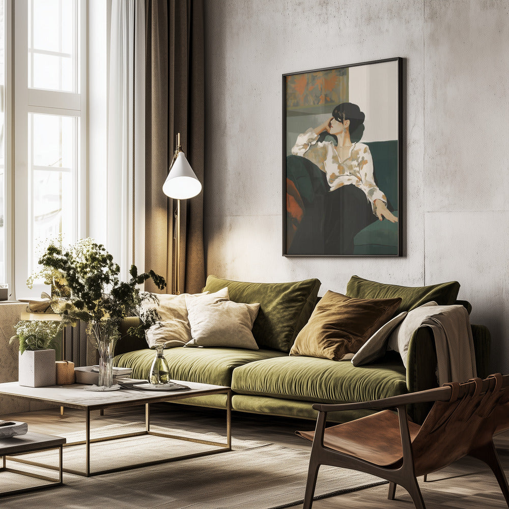 A Sunday In the Sofa - Poster / Art Print - interiör