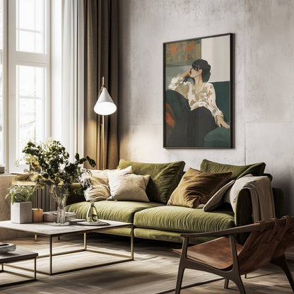 A Sunday In the Sofa - Poster / Art Print - interiör