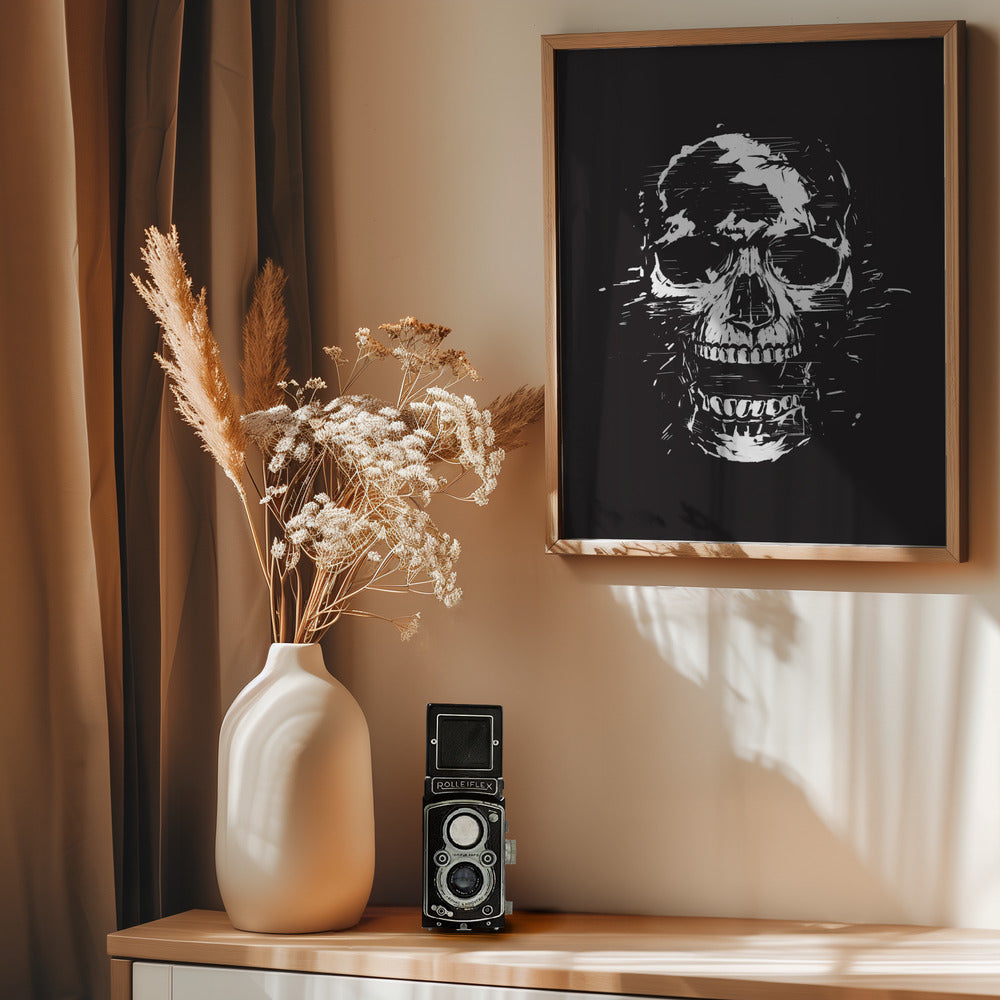Scream (bw) - Poster / Art Print - interiör