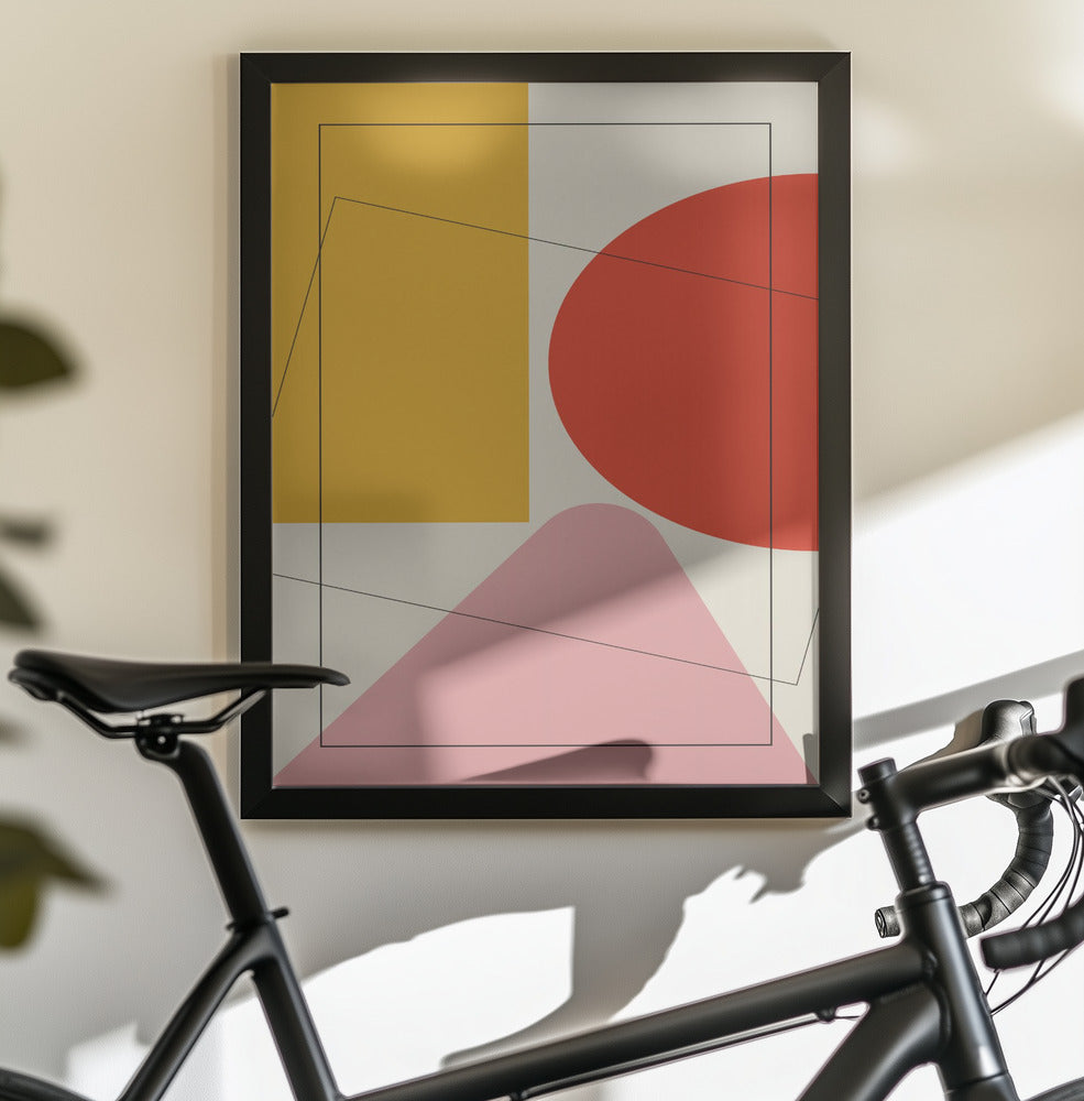 Four Triangles - Poster / Art Print - interiör