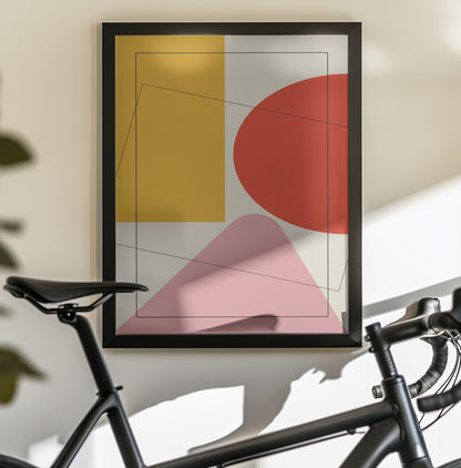 Four Triangles - Poster / Art Print - interiör
