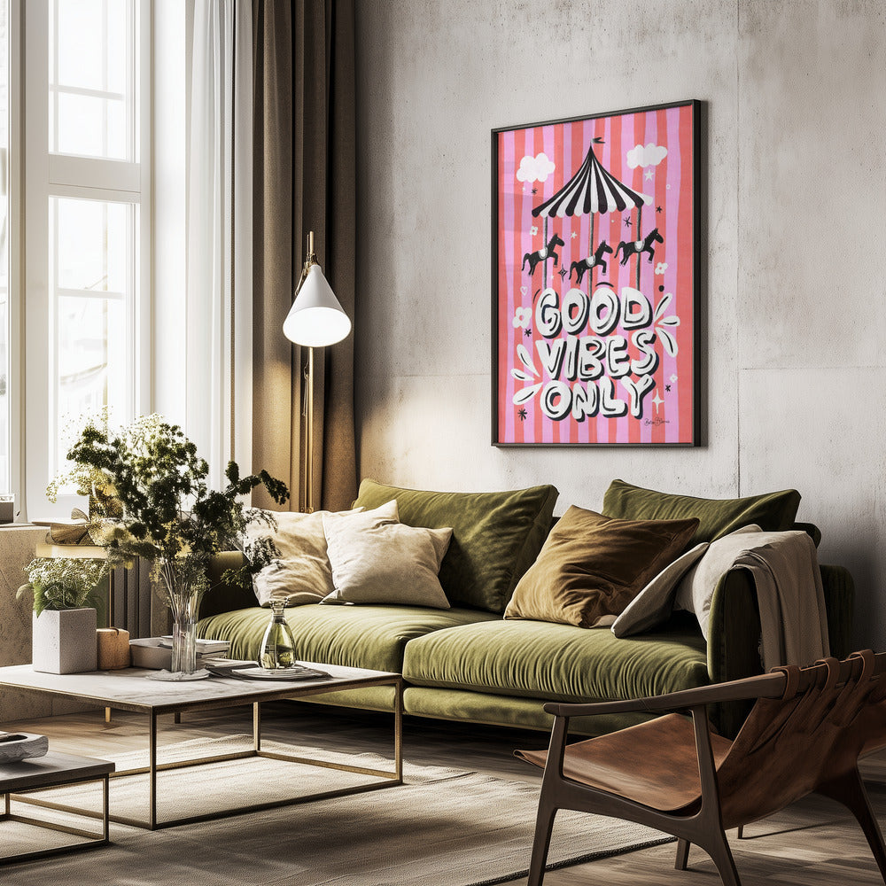 Carousel Good Vibes Only - Poster / Art Print - interiör