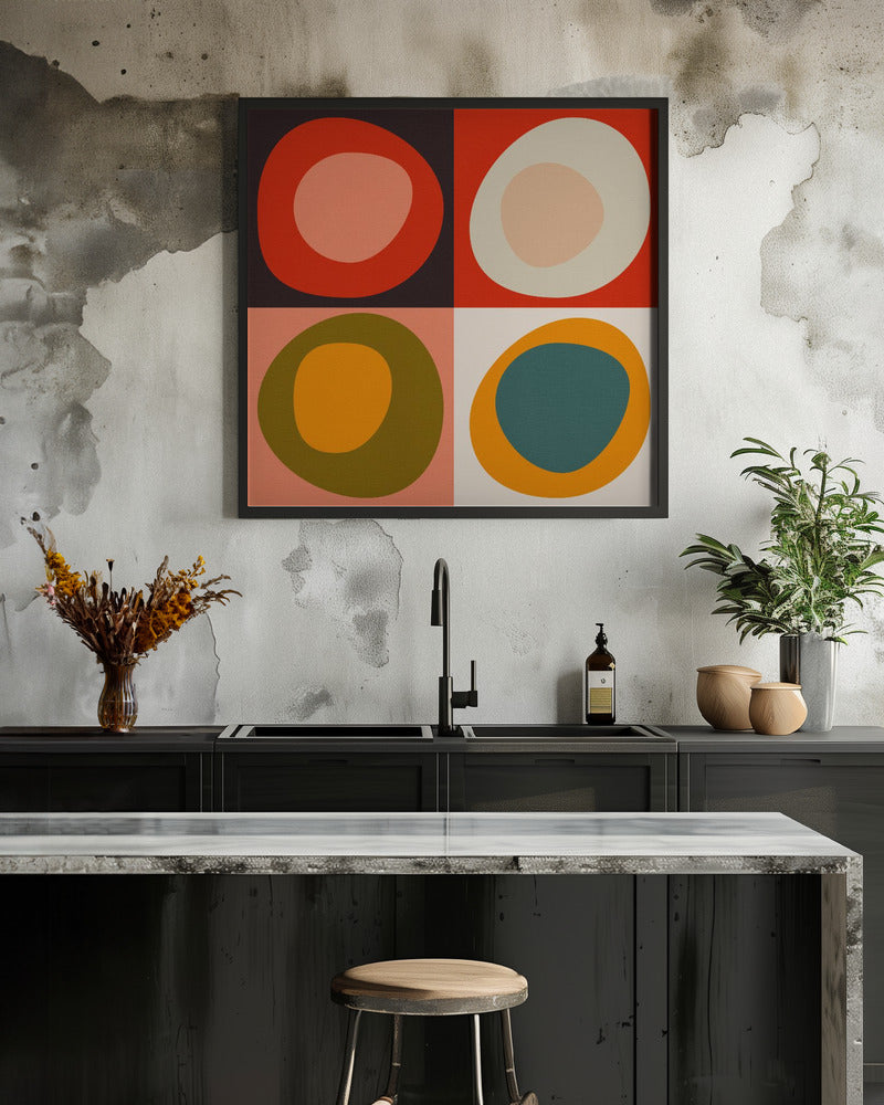 Bauhaus Modern Bold 2 - Poster / Art Print - interiör