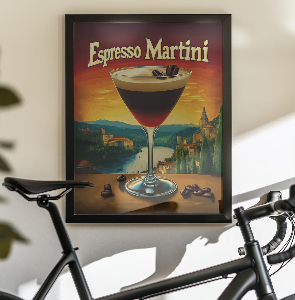 Espresso Martini Vintage - Poster / Art Print - interiör