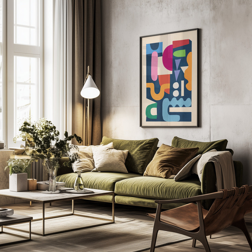 Modern Abstract Art 41 - Poster / Art Print - interiör