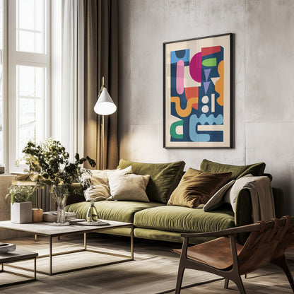 Modern Abstract Art 41 - Poster / Art Print - interiör