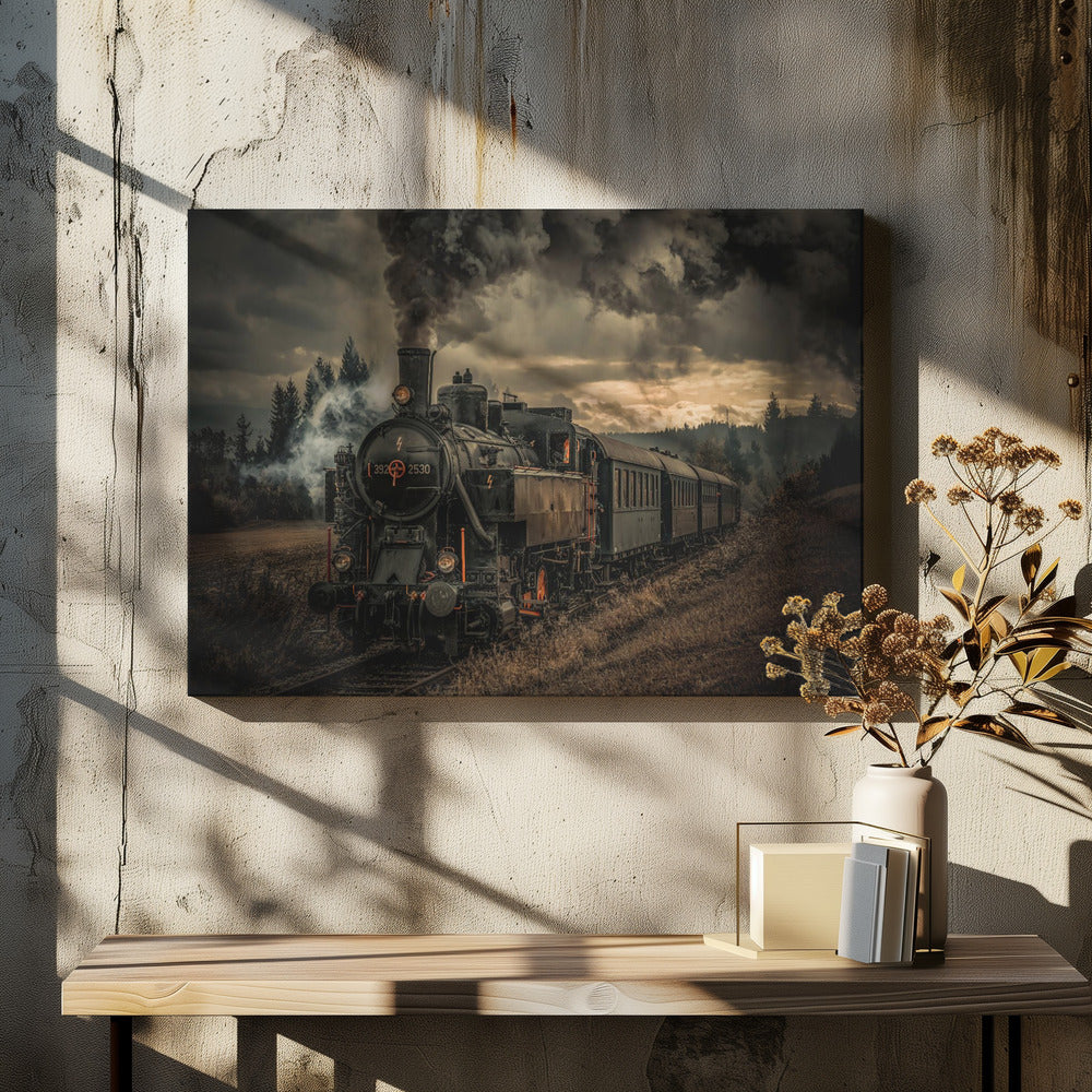 Gold digger train - Poster / Art Print - interiör
