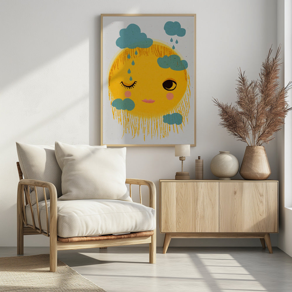 Sun And Rain - Poster / Art Print - interiör