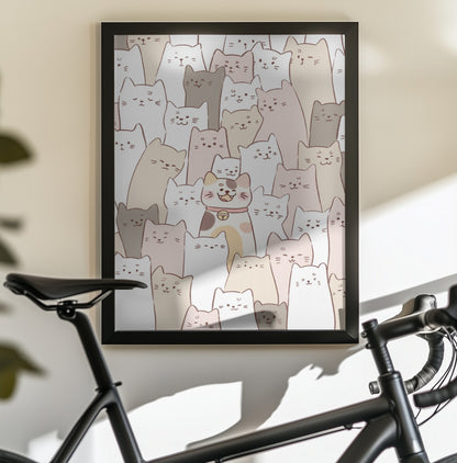 Cute Kitten lock - Poster / Art Print - interiör