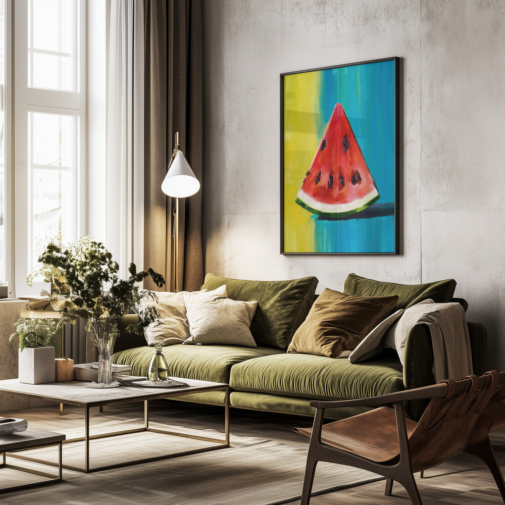 Watermelon Slice - Poster / Art Print - interiör