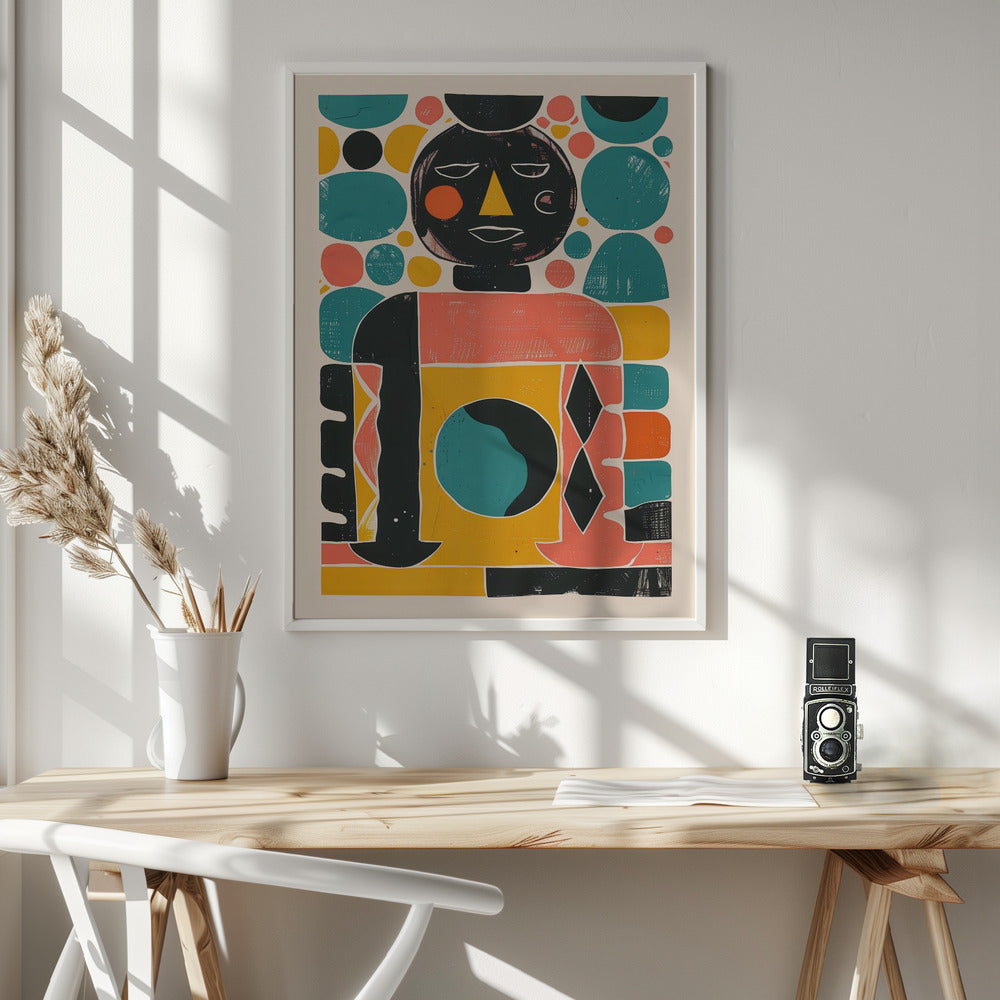 Geometric Harmony - Poster / Art Print - interiör