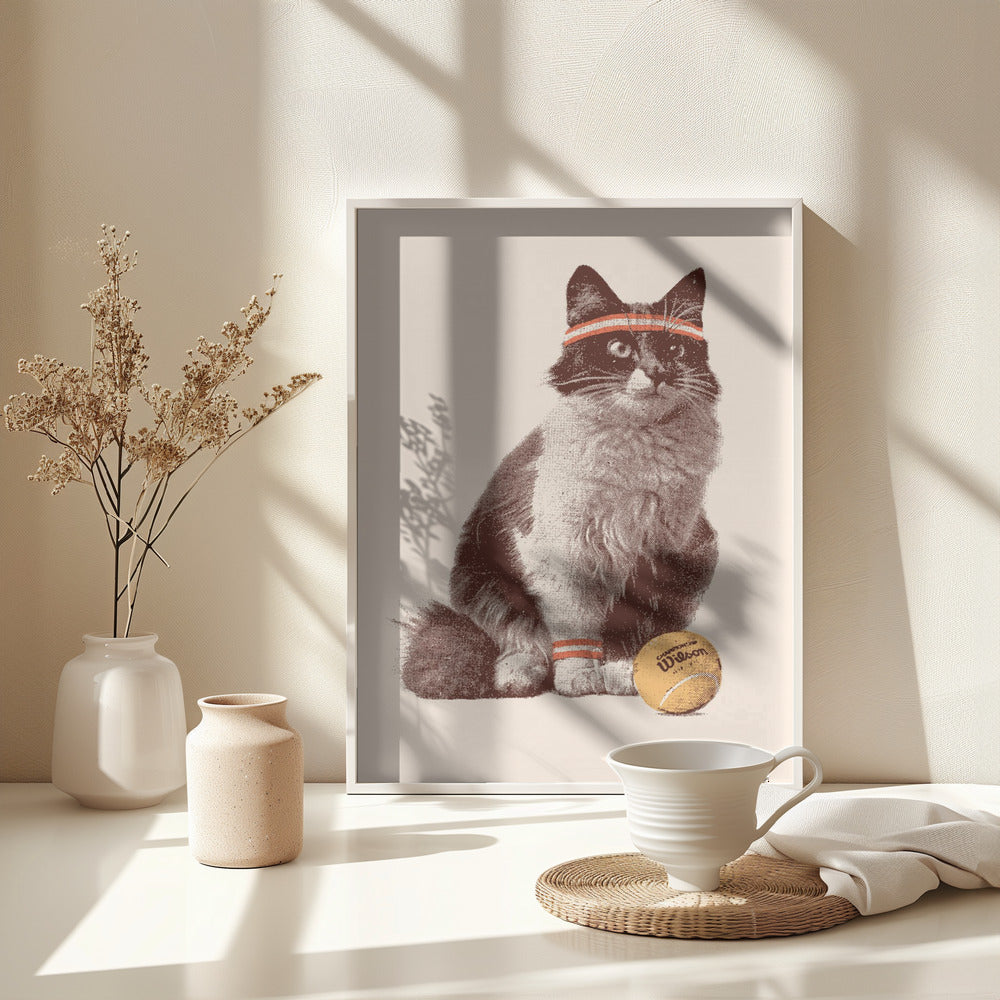 Chat Tennis - Poster / Art Print - interiör