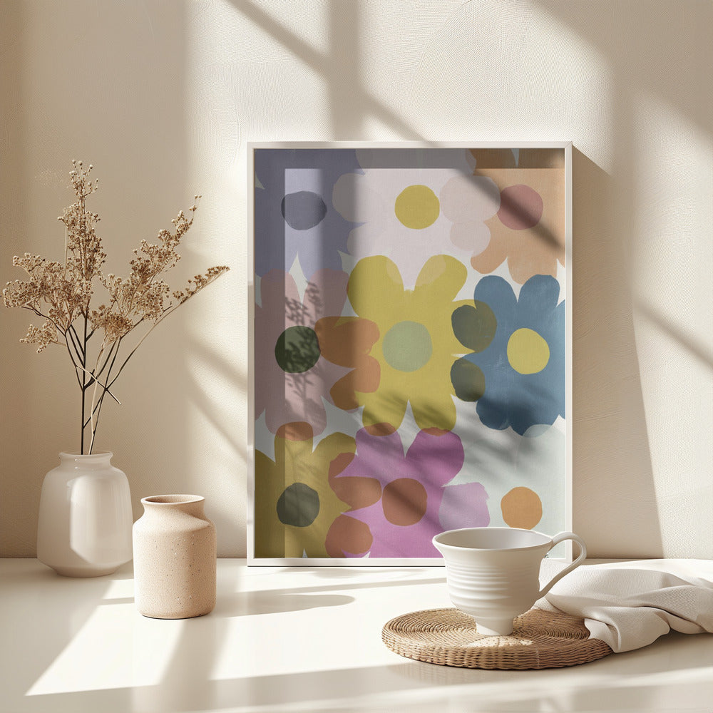 Flower In Flower - Poster / Art Print - interiör