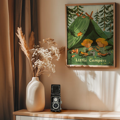 Little Campers Vintage Magazine - Poster / Art Print - interiör