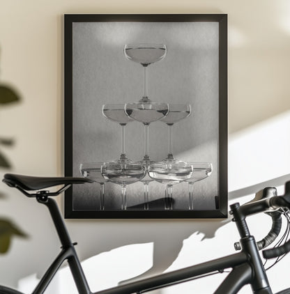 Champagne tower_9 - Poster / Art Print - interiör
