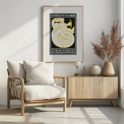 Variety Act 1  Maxi the Ichthyosaurus Turned Man - Poster / Art Print - interiör