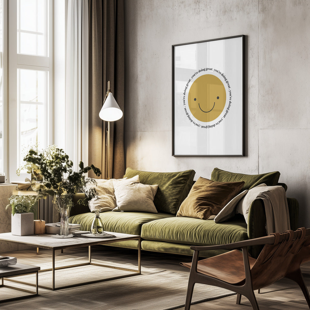 You're Doing Great - Poster / Art Print - interiör