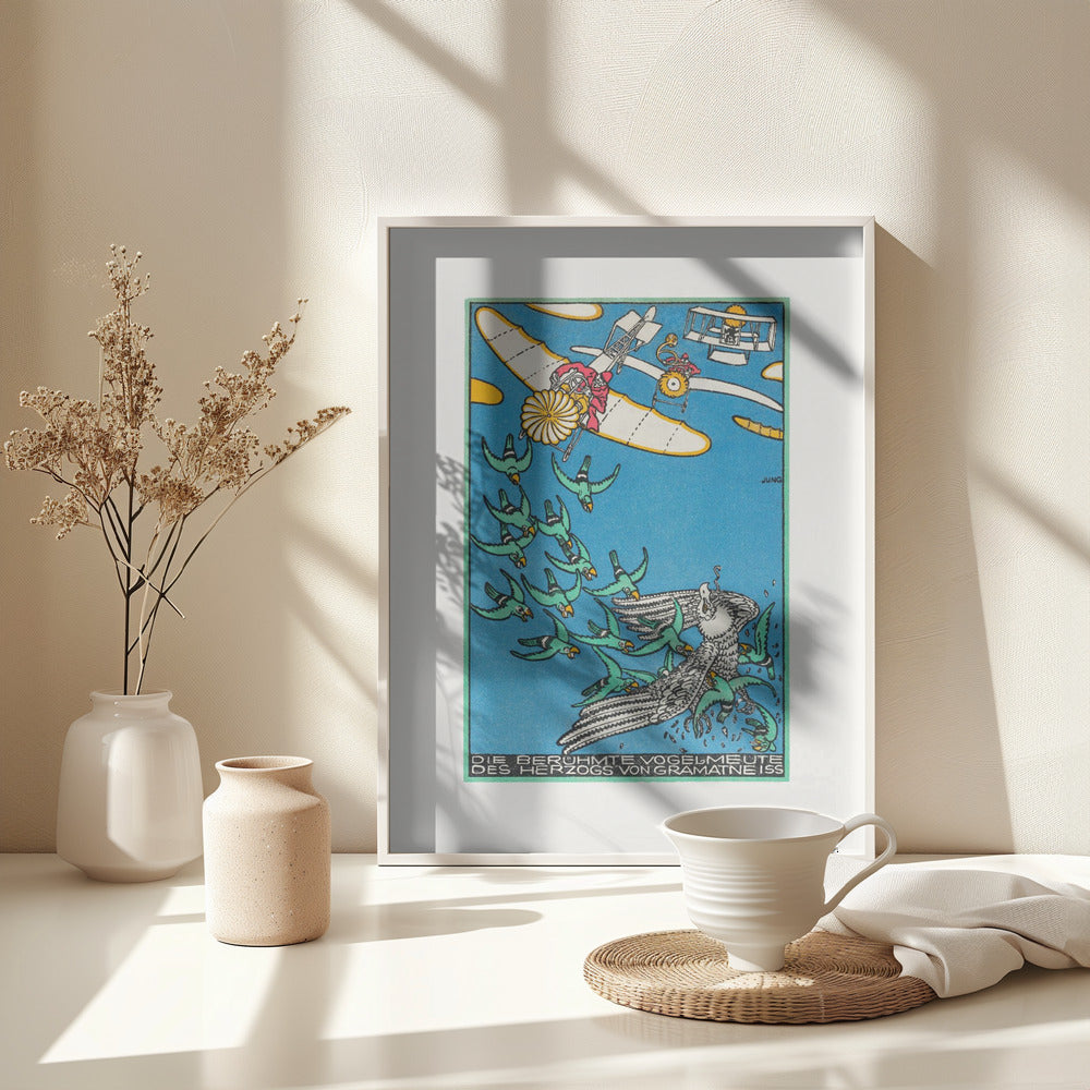 The Duke of Gramatneiss's Famous Pack of Birds - Poster / Art Print - interiör