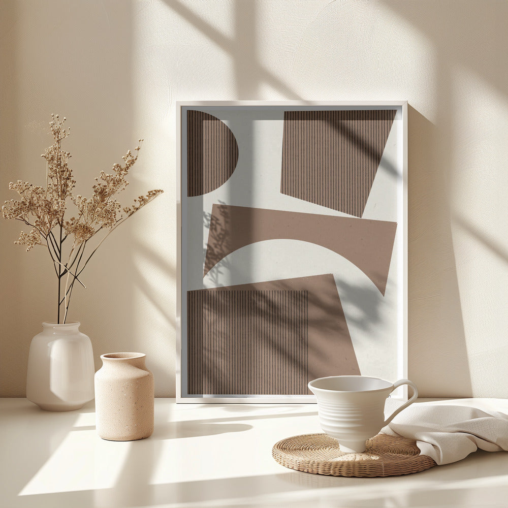 Modern Abstract Shape 02 - Poster / Art Print - interiör